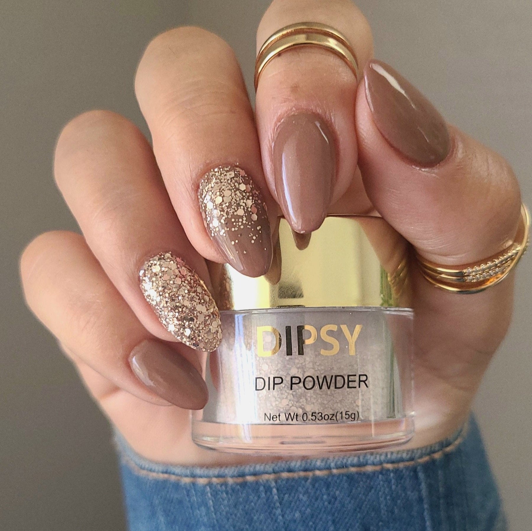 Gold Tears Dip Powder