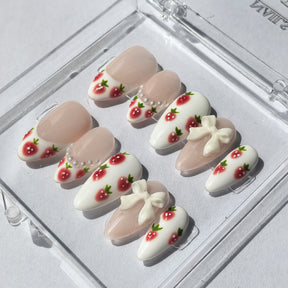Strawberry Ballet | Handmade Press-Ons